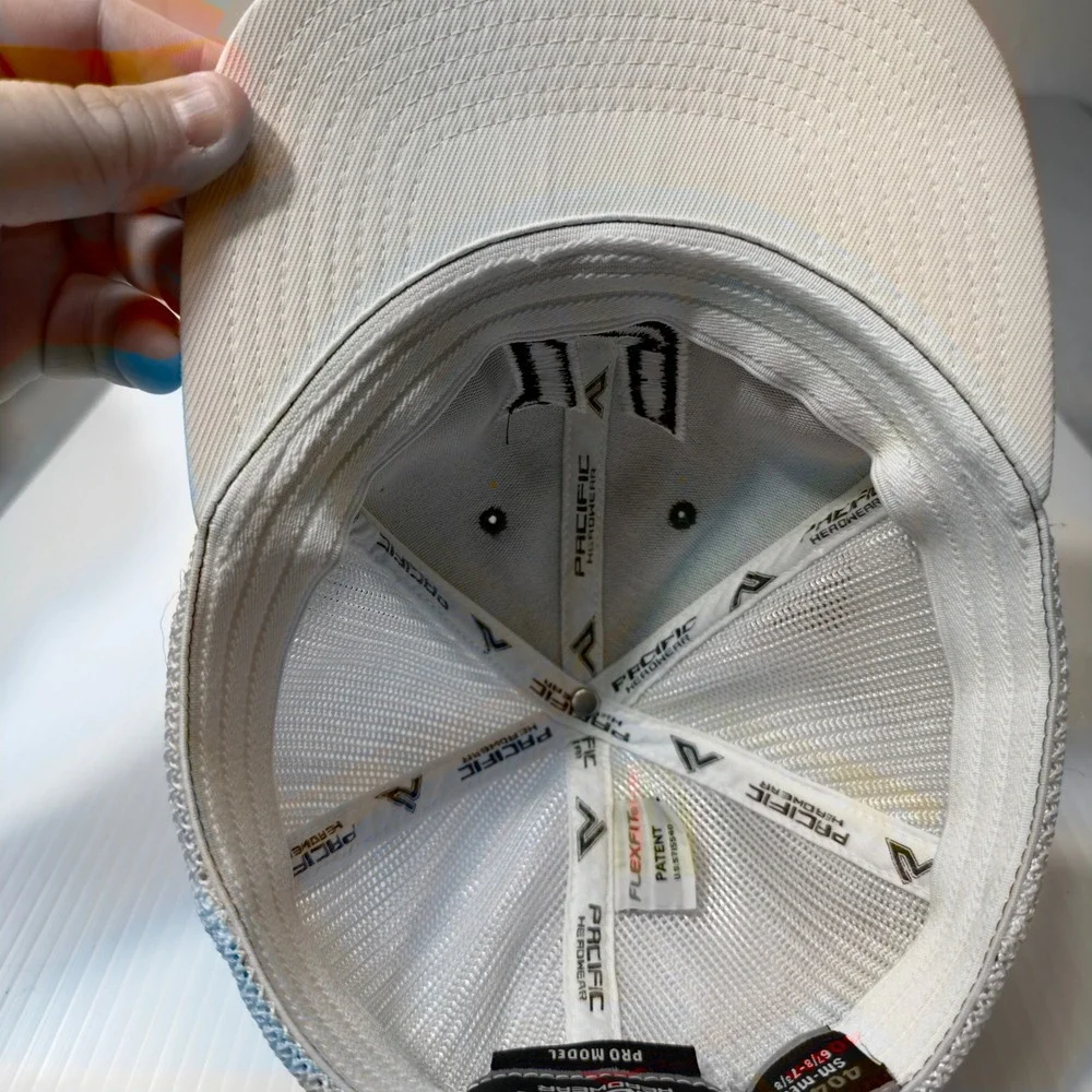 Pacific Headwear Flexfit Pro Model Trucker Hat Gray U‎ Logo Unleashed Snapback